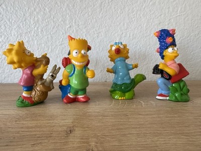 The Simpsons Vintage Toy Lot of 4 Family Camping Figures 1990 Bart Lisa Marg