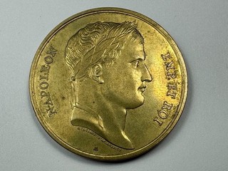 NAPOLEON I. JOSEPHINE HOCHZEIT KRÖNUNG MEDAILLE H. Thiebaud F. Andrieu sign.