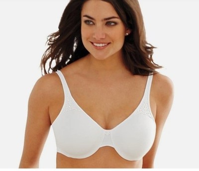 Bali Passion for Comfort Minimizer Smooth Silhouette Underwire Bra White