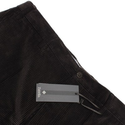 Zanella NWT Chinos / Casual Pants Size 36 US Todd In Solid Brown 100% Cotton