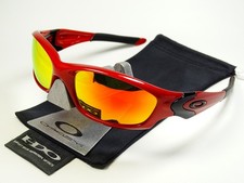 Occhiali da sole Oakley Straight Jacket 2.0 Metallic Red Fire Eye Racing Minute Five