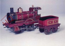 Picture Postcard: MIDLAND RAILWAY LOCOMOTIVE AND TENDER, BING, GERMAN [MAGNA]