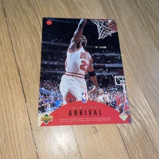 Michael Jordan Upper Deck Airtime Arrival/Departure Jumbo Card #7
