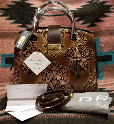 Brahmin Oxford Satchel Brown Fresco New w/Tags ($445) Extremely Rare