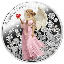 ANGEL OF LOVE 2026 $1 Pure Silver Proof Coin  Niue  Mint of Poland