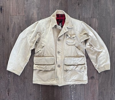 Red Head Bone Dry Vintage 1950s Brown Canvas Bird Hunting Jacket Mens Large L