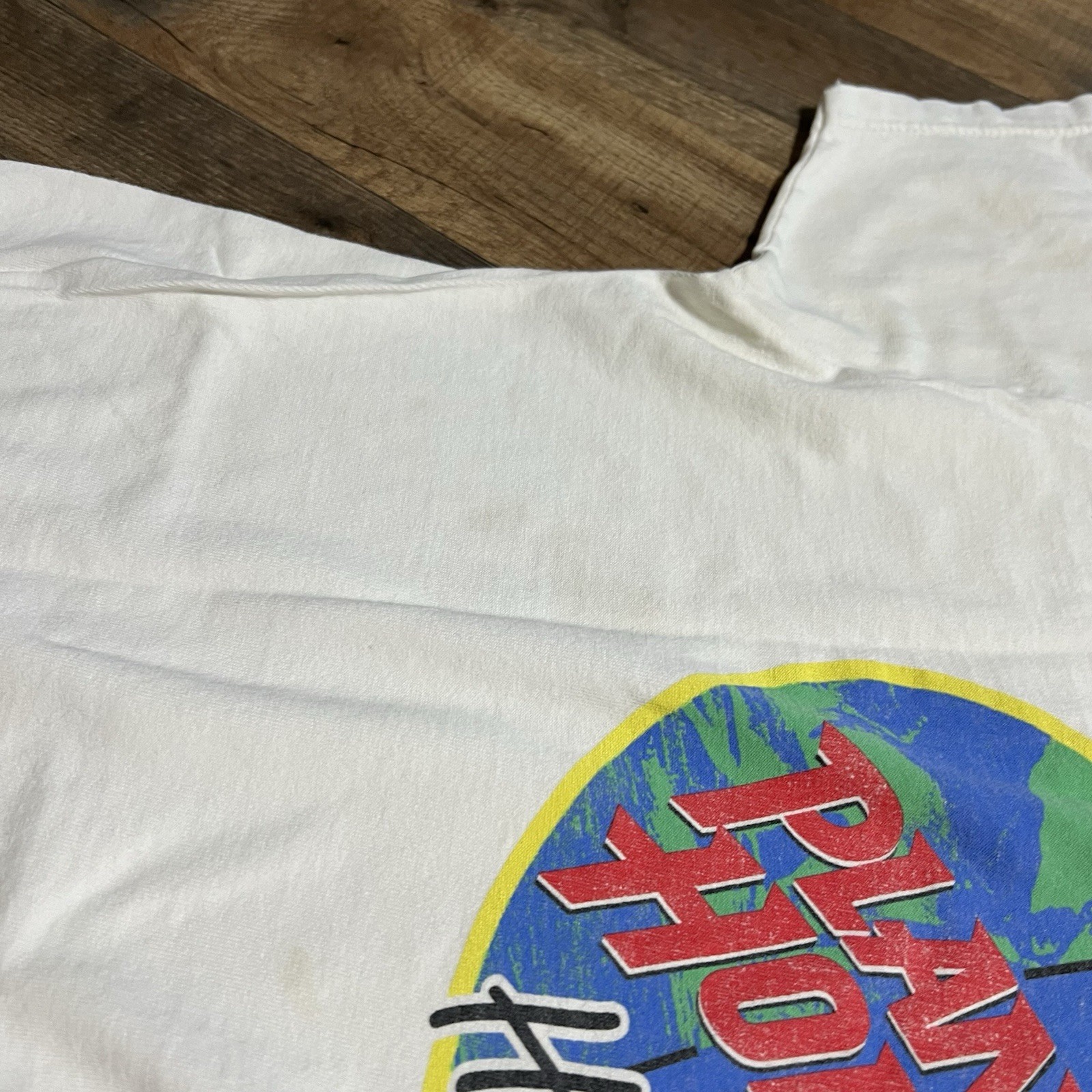 Vintage 90s Planet Hollywood Honolulu T Shirt Adult Size M Medium White Tee