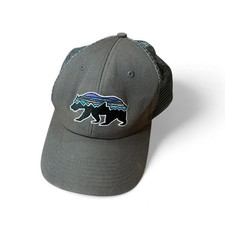 Patagonia Fitz Roy Bear Trucker Hat Forge Grey Mesh Snapback Cap 38200 SP19