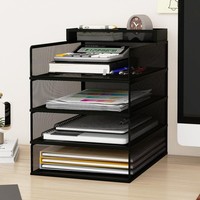 Dokumentenablage A4 Briefablage Metall BüRo Organizer Schreibtisch 4 FäCher