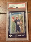 2024 Drake Maye Donruss Optic RC PURPLE Scope PSA 8 Rated Rookie NM-MT!