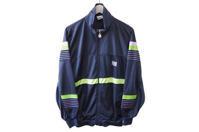 Vintage PUMA Track Jacket Full Zip Size L blue classic sport windbreaker 90s