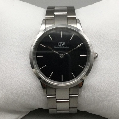 Daniel Wellington Womens Watch 32mm Black Dial Stainless Steel New Battery 6''