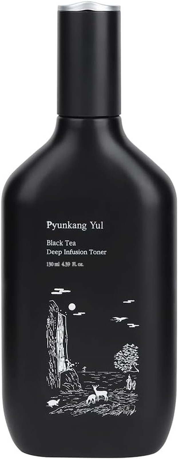 Toner per Infusione Profonda Al Tè Nero, Kit Viso Antietà Coreano Da 130 Ml, Ton