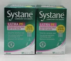 (2) Systane Lubricant Eye Drops Ultra PF Dry Eye Relief 60x2=120 VIALS EXP 1/27