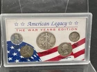 1940's U.S. Coin Set Penny Nickel Dime Quarter Walking Liberty Half Dollar 5pc