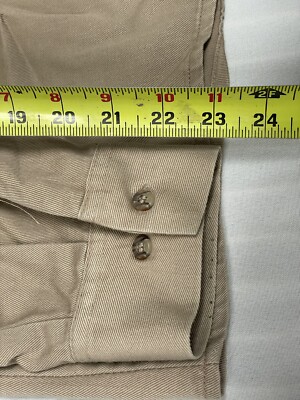 May Westex UltraSoft FR Shirt Men Large Khaki Long Sleeve Flame