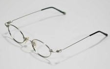 FOSSIL VENTURA BRUSHED SILVER METAL SUNGLASS EYEGLASS RX FRAMES FLEX HINGED