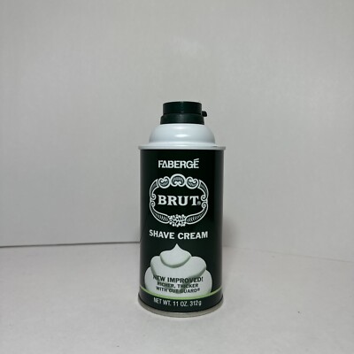 NOS Vintage Brut Faberge Shave Cream Regular 11 oz. MADE IN USA