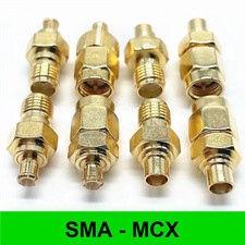 1pc Adapter SMA Male Female to MCX Male Female Plug RF Coaxial Connector Gold US