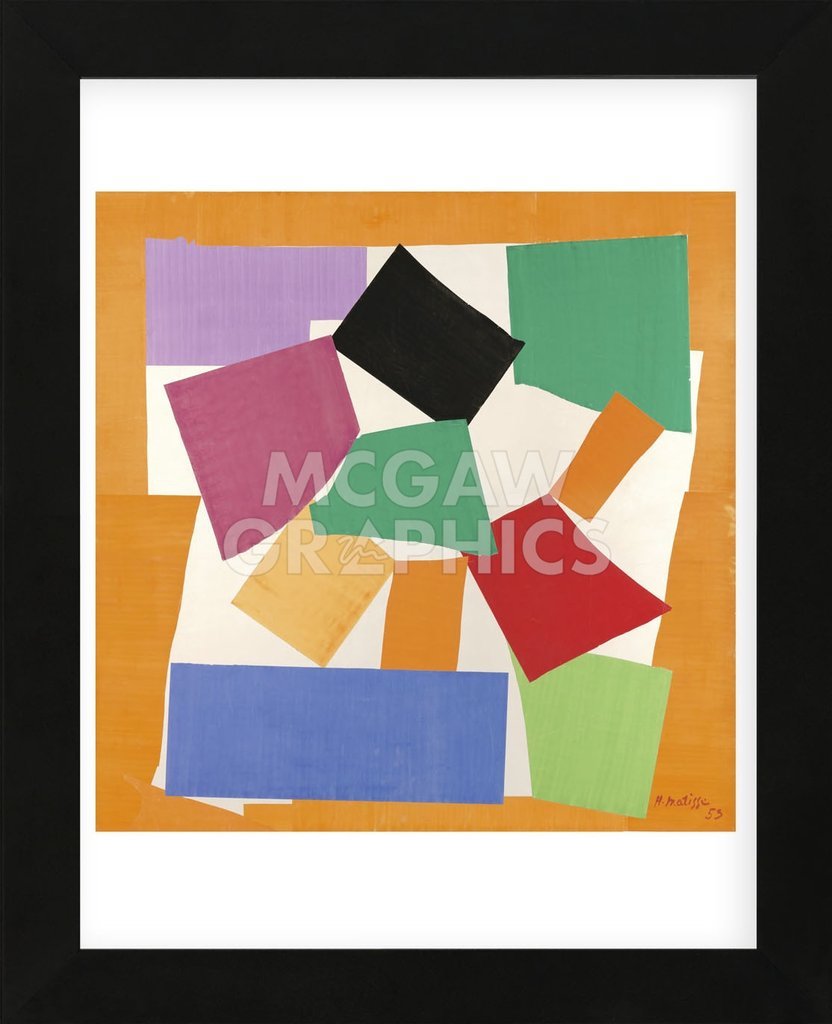 FRAMED ART PRINT - The Snail, 1953 by Henri Matisse Abstract Print Frame 13x16