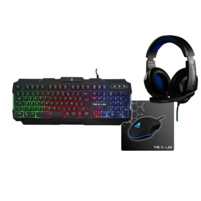 Gaming Pack THE G-LAB 4in1 Rhodium-E