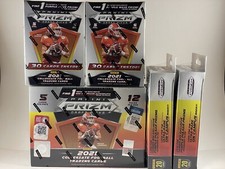 2021 Panini Prizm Football NFL Draft 1 Mega, 2 Blaster, 2 Hanger Boxes Orange