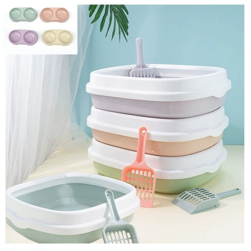 Extra Large Open Cat Litter Tray High Sided Deep Jumbo Rim Pan Box Loo Toilet UK - Picture 12 of 23