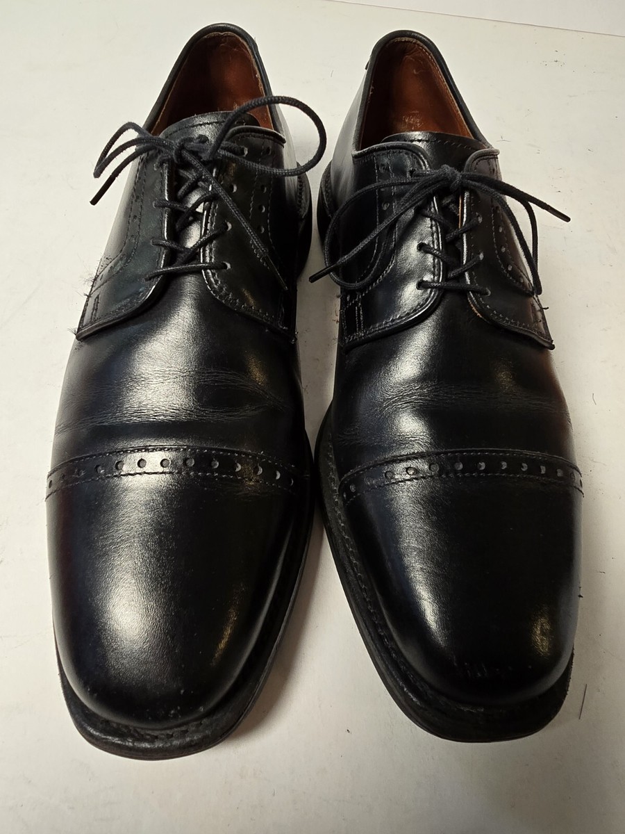 Allen Edmonds Black Leather Cap-Toe Derby Shoes s-l400.jpg main image 3