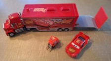 Disney Pixar Cars Lightning McQueen Diecast Lot, Tractor Trailer, Lightning