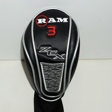 Ram ZCX GolfClub Cover Driver 3 Wood Headcover Black Red Silver Head Cover NEW