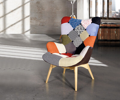 Patchwork Poltroncine Tessuto Poltrona Relax Poltrona Patchwork