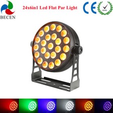 24x6-in-1 RGBWA UV LED PAR Light DMX Master/Slave Sound Mode for DJ Stage Club