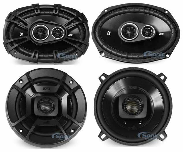 Динамики Polk Audio DB522 мощностью 200 Вт 525 дюйма с комплектом автомобильных динамиков Kicker мощностью 90 Вт 6 x 9 дюймов 2919000₽