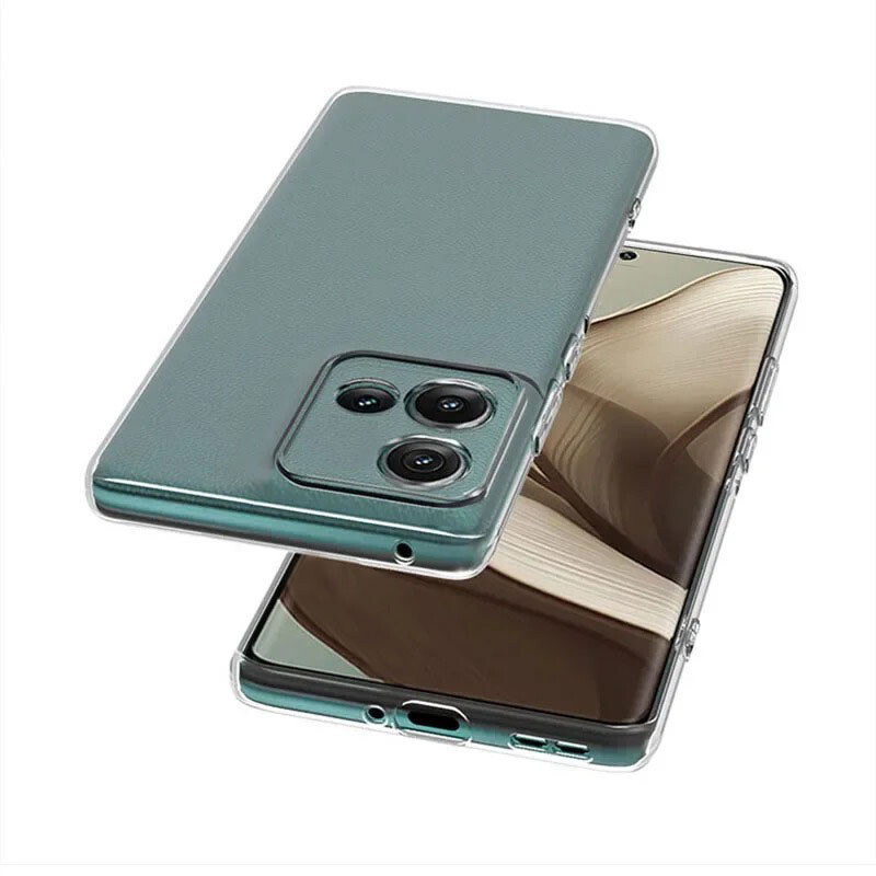 Slim Soft TPU Clear Transparent Phone Case For Motorola Edge 50 Neo Phone Cover
