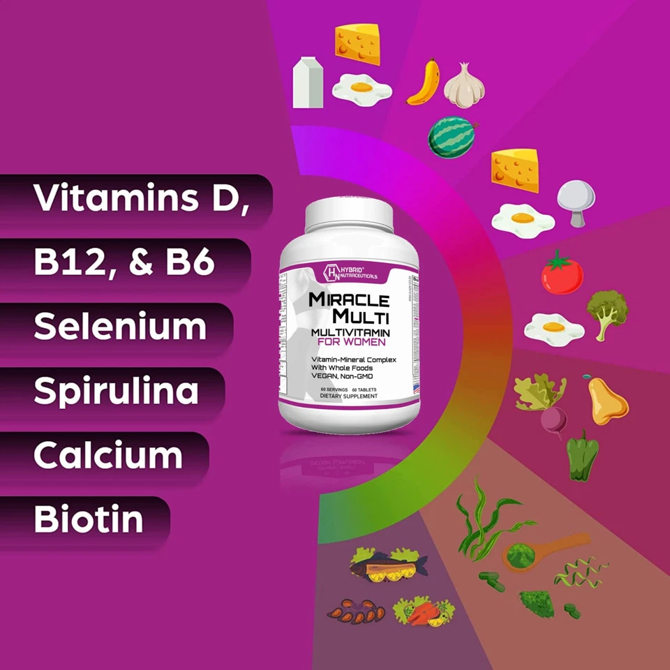 Multivitamin for Women, Blended Vitamin & Mineral Supplements, Immune Support - Image 2 of 4
