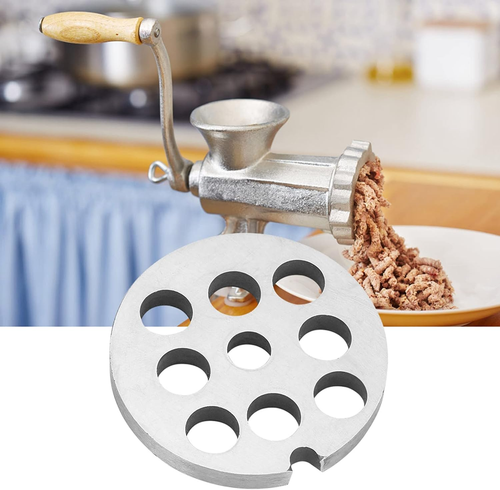 Plaque Disque Hachoir à Viande Inox 8mm - Accessoire Remplacement Pour Hachoir N°5, Coupe Viande Légumes