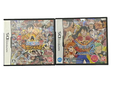 Nintendo Ds One Piece Gigant Battle 1 and 2 from Japan Japanese Language
