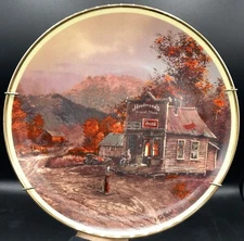 "The Old General Store" By Ted Blaylock 8" Franklin Mint Wall Plate Coca-Cola