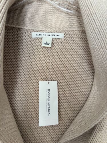 Banana Republic Ladies Cardigan Sweater, NWT, Color Beige, Size L, see details - Picture 4 of 6