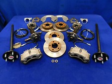 Oe Mustang 5 Lug Front Rear Disc Brake Conversion Kit 87 88 89 90 91 92 93