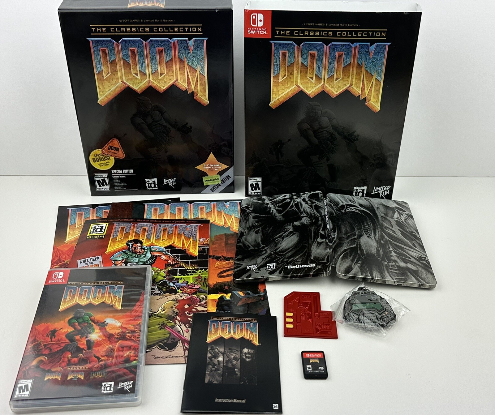 Steelbook Nintendo Switch Doom Eternal Release Limited Run Games