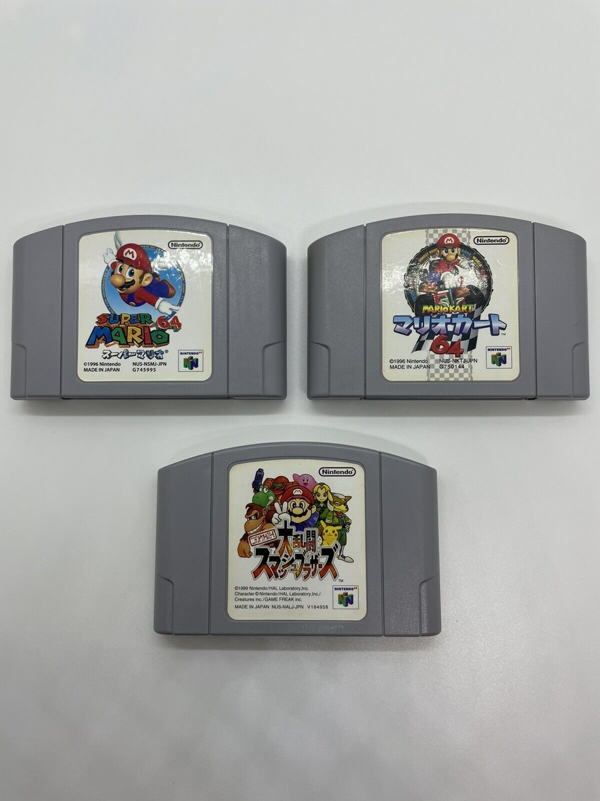 Dairantou Super Smash Bros / Mario Kart 64 (2 Japanese N64 Games)US  Seller**