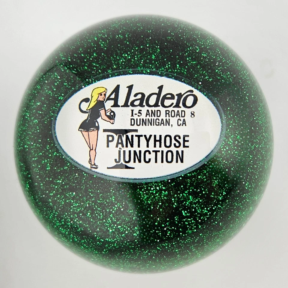 Perilla de cambio de semi camión Aladero bola de cambio estilo carretera vintage brillo verde Foto 2 de 4