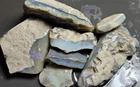 Australian solid Lightning Ridge NSW opal rough parcel 980.7 cts blue purple lot