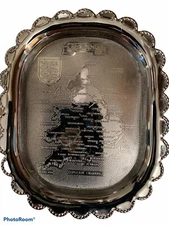 Ashtray - England Map Celtic Quality Plate - Made In England - Metal Tray Plate