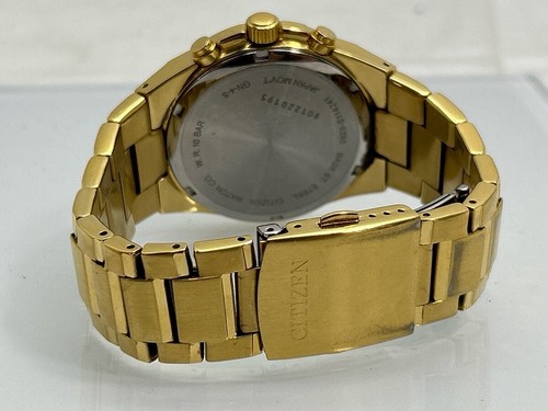 Citizen Chronograph Quartz Gold on Gold Men's Watch GN-4-S (NJL028095) - 第 8/10 張圖片