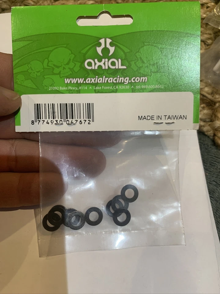 New Axial SCX10 AX10 Wraith Washer 5x10x.5 Black (10PCS) AX1091 - Image 4 of 4