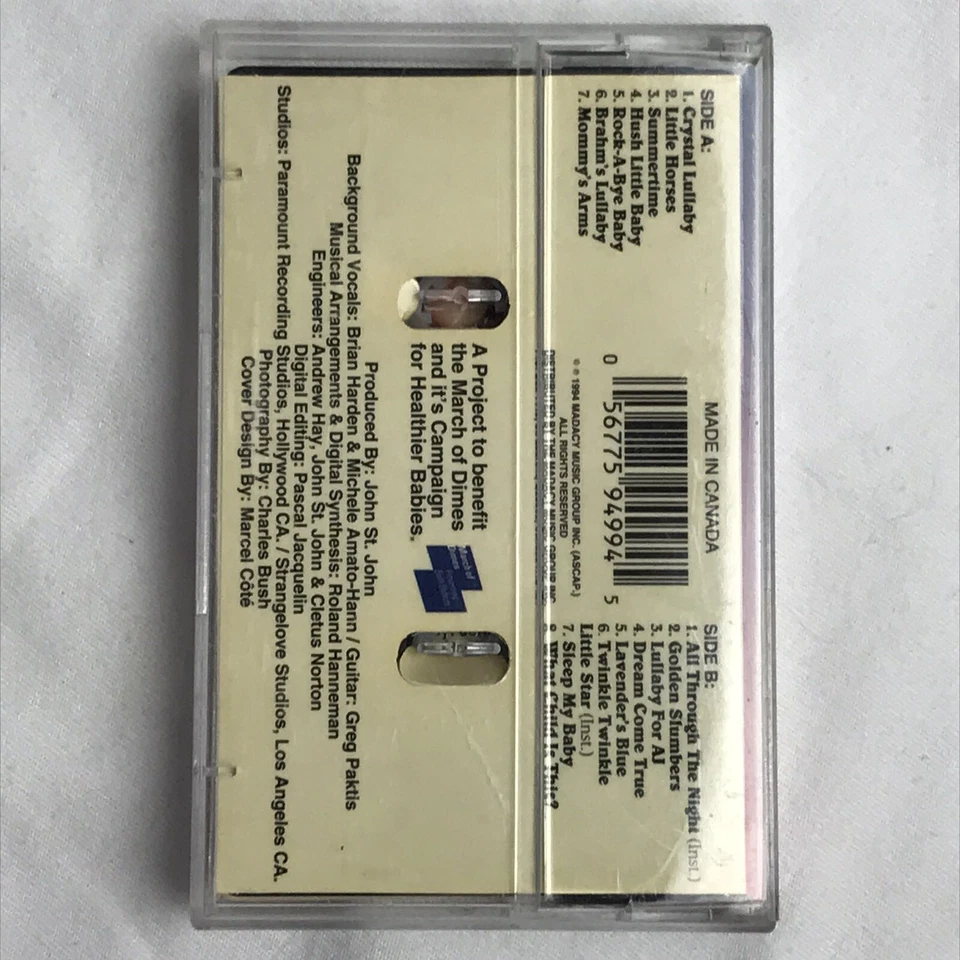 Mary Hart Sings Lullabies from the Heart Cassette 1994 Baby Songs to Sleep - Image 3 of 3