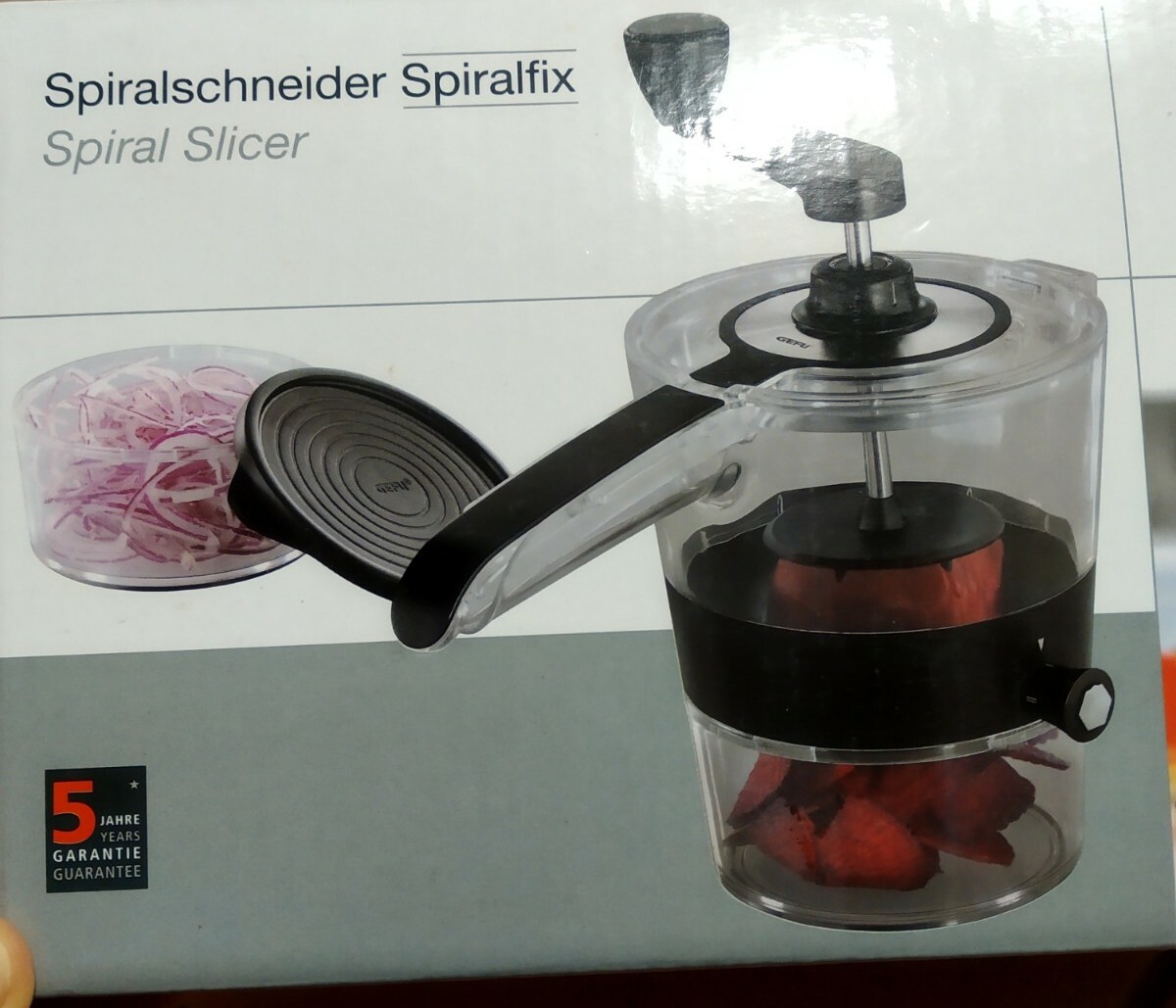GEFU 13410 Spiralfix: Tagliaverdure a Spirale Professionale Inox