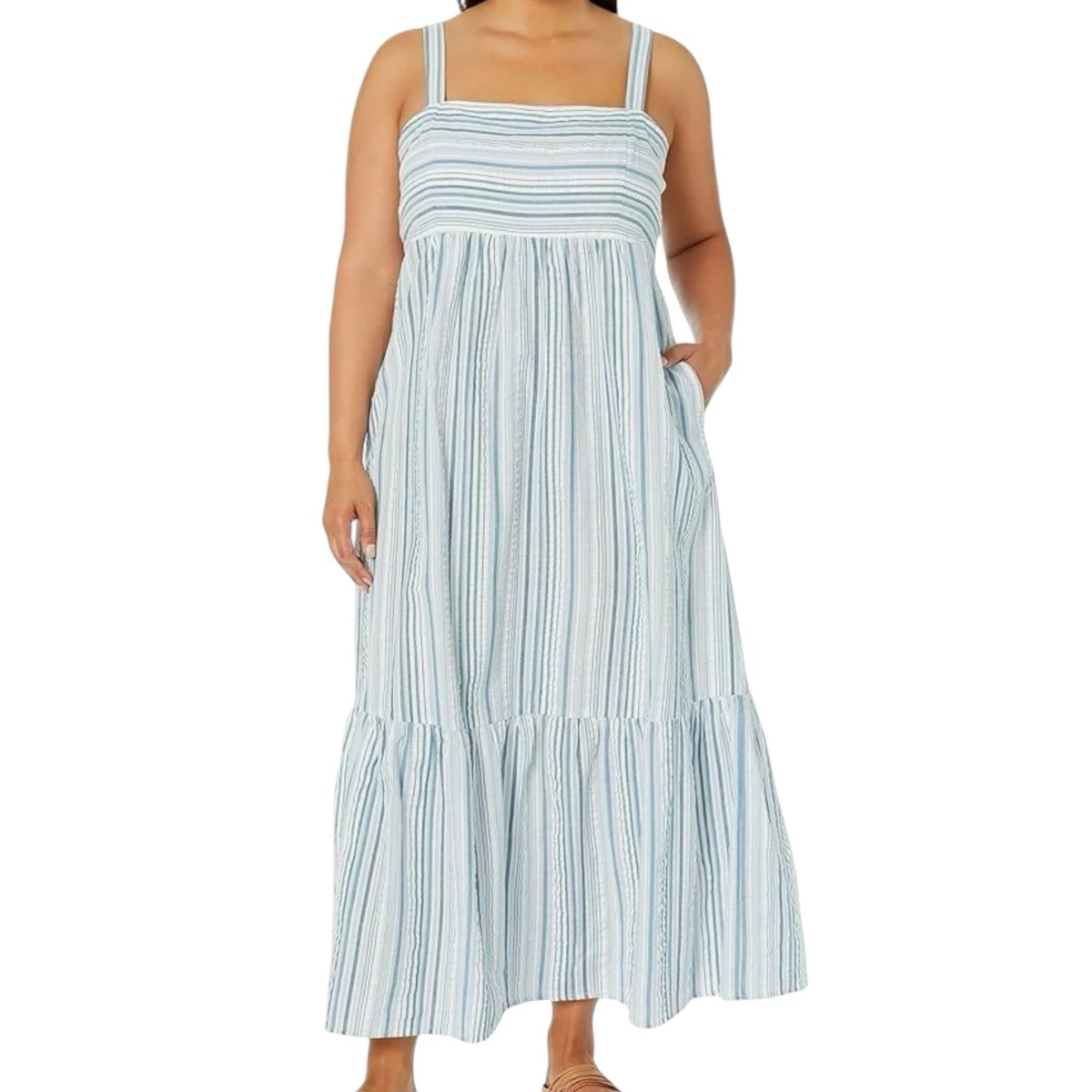 chinese dress ladies London Times Women's Dresses Sleeveless Jewel Neck Pleat Tuck Maxi Dress |  Plus Sizes main image 0